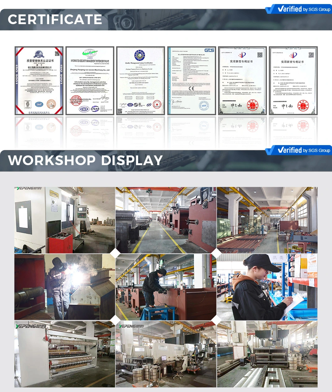 Yp-PP-Ssms/Ssmms Nonwoven Fabric Production Line PP Machine to Manufacture Fabric for Medical and Hygiene Articles