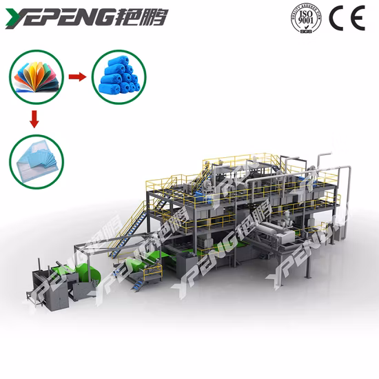 Yp-PP-Ssms/Ssmms Nonwoven Fabric Production Line PP Machine to Manufacture Fabric for Medical and Hygiene Articles